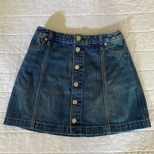 Abercrombie & Fitch high rise denim skirt